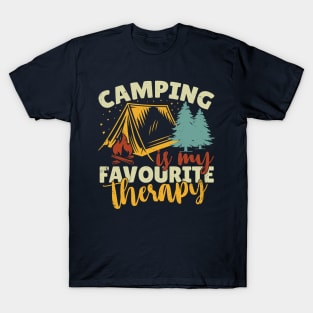 Camping Is My Favorite Therapy T-Shirt